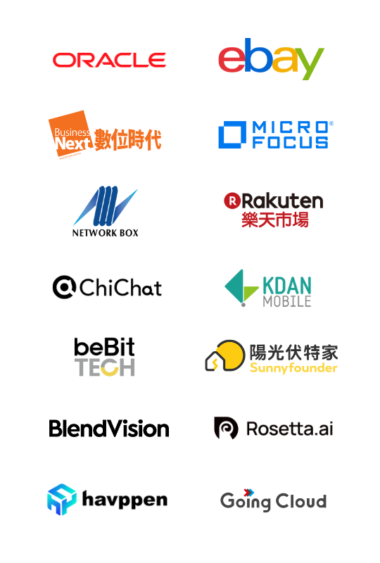 Enspyre-安石國際- Customer-Oracle、Ebay、Network-Box、Microfocus、BusinessNext 數位時代、Chi-Chat、Going Cloud、Blend Vision、Bebit Tech、havppen、Rosetta.ai